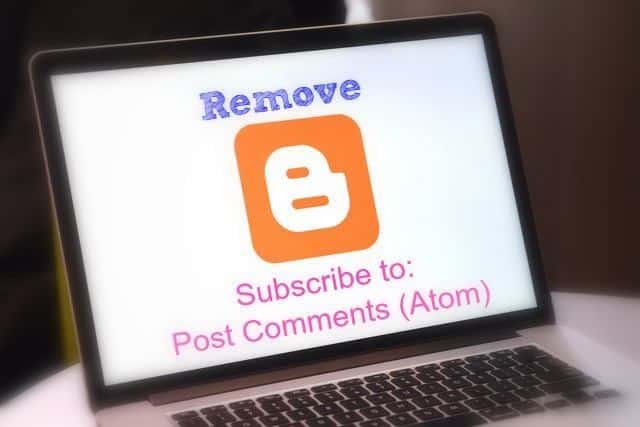 Subscribe to Posts (Atom) or Post Comments (Atom) ko Remove kare
