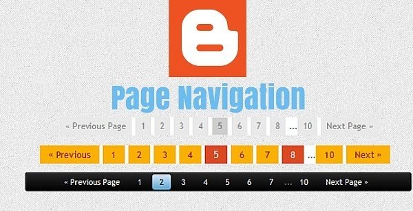Number Page Navigation Widget Add kare Blogger Blog me hindi main
